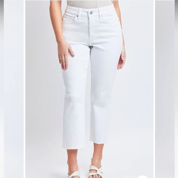 Royalty Vintage High Rise Slim Straight Cropped Jeans NWT - Picture 4 of 12